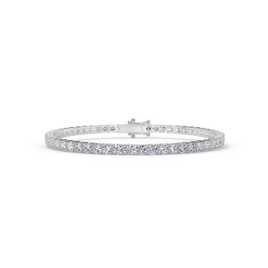 White Gold Line Bracelet